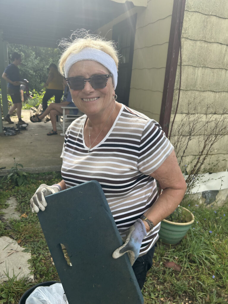Volunteer Helping at the Cottage at Cool Spring Nature Preserve